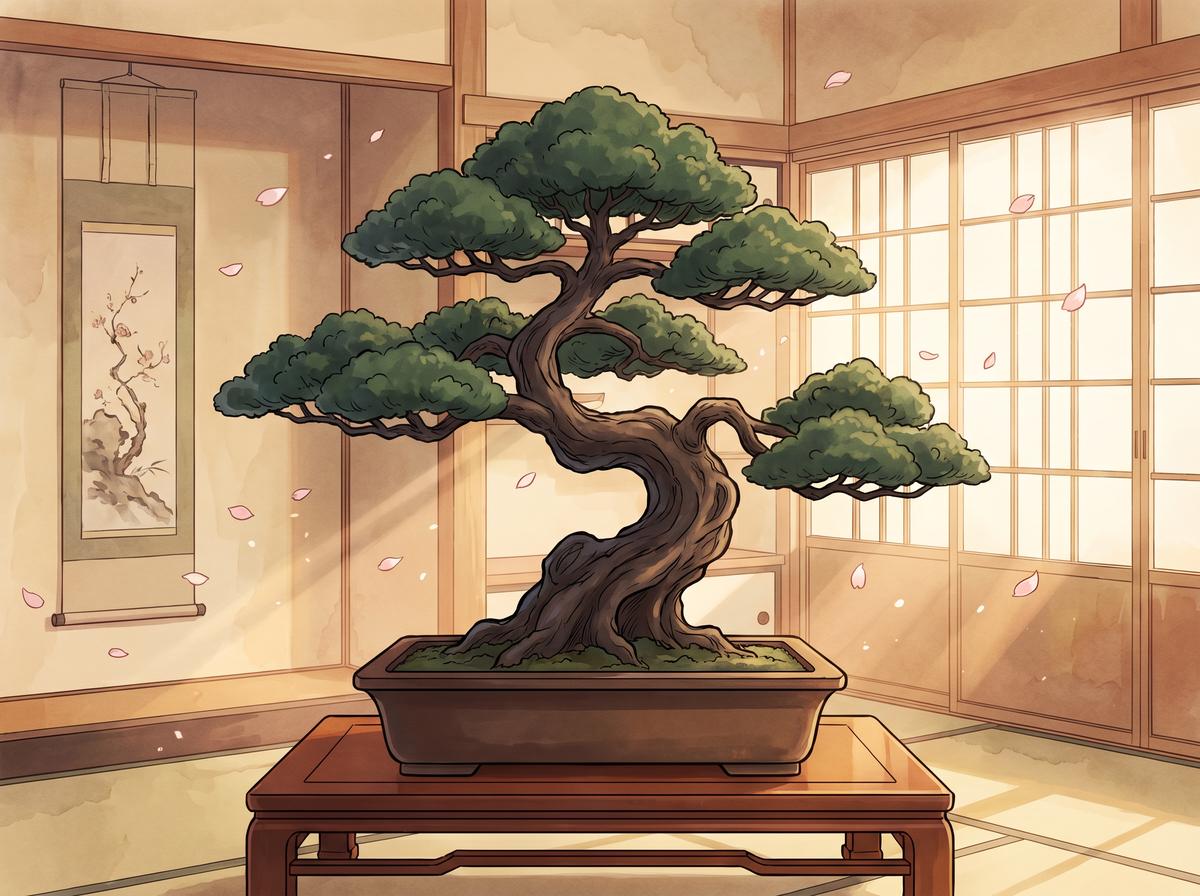 精神小妹植物视频-盆景艺术视频演示
